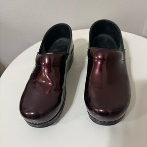 Dansko Professions Patent Leather Slip-On Clogs